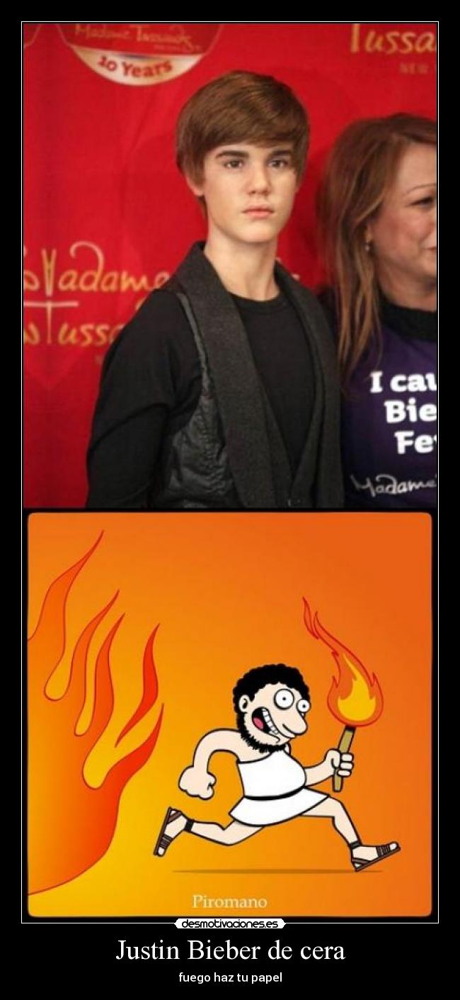 Justin Bieber de cera -