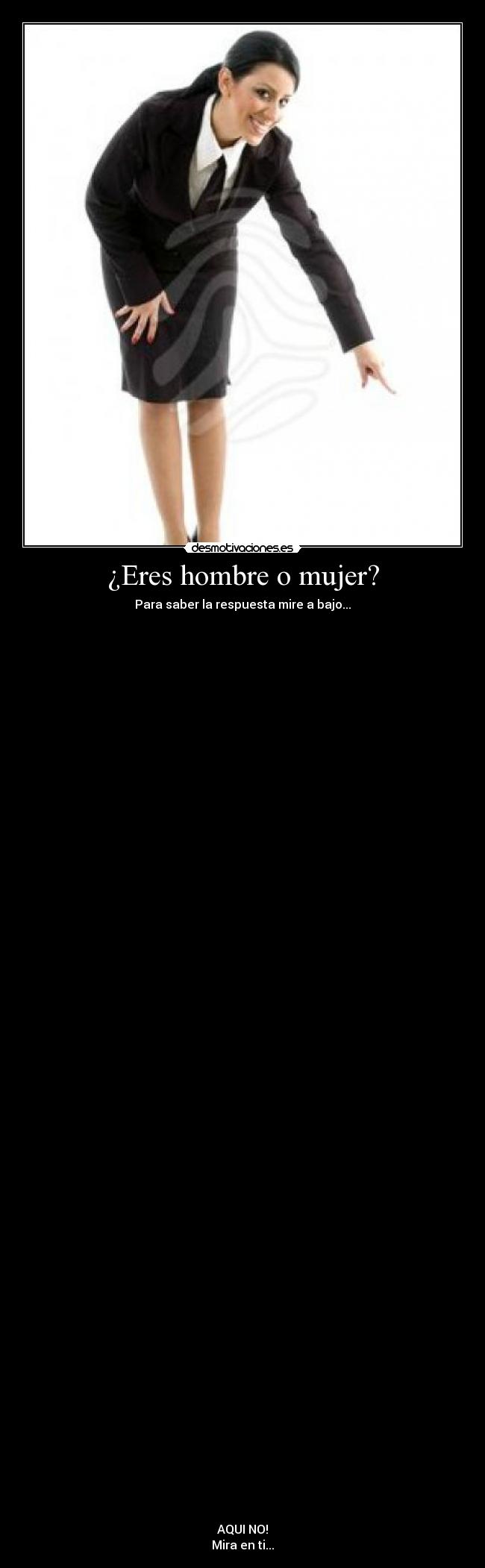 ¿Eres hombre o mujer? - 