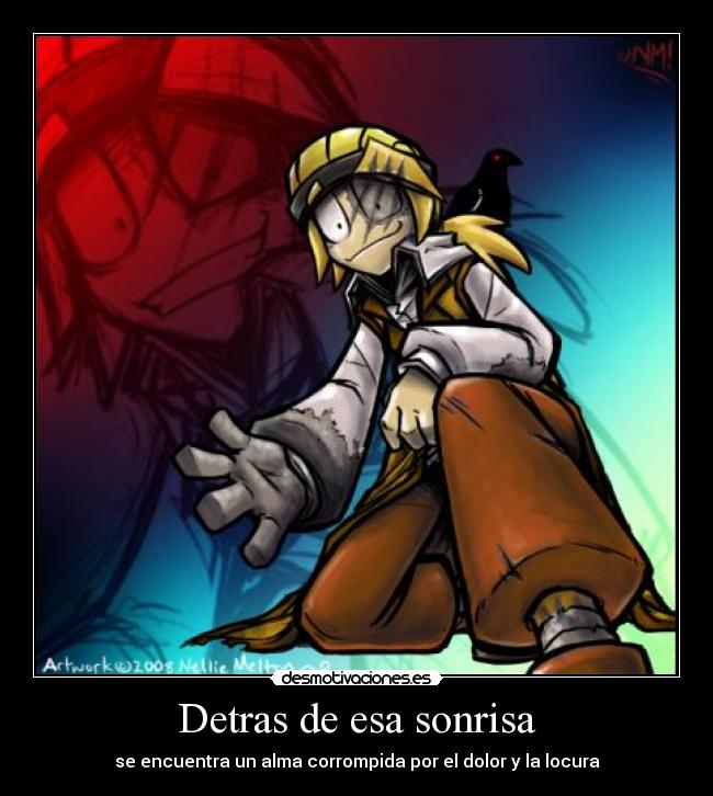 carteles sonrisa detras esa sonrisa desmotivaciones