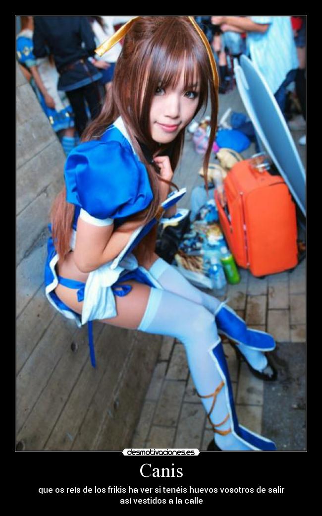 Canis - que os reís de los frikis ha ver si tenéis huevos vosotros de salir así vestidos a la calle