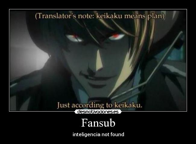 carteles death note fansub plan keikaku kira light yagami desmotivaciones