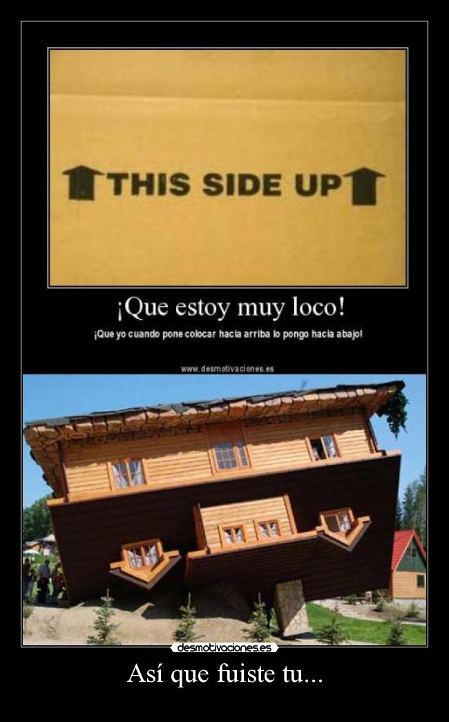 Así que fuiste tu... -