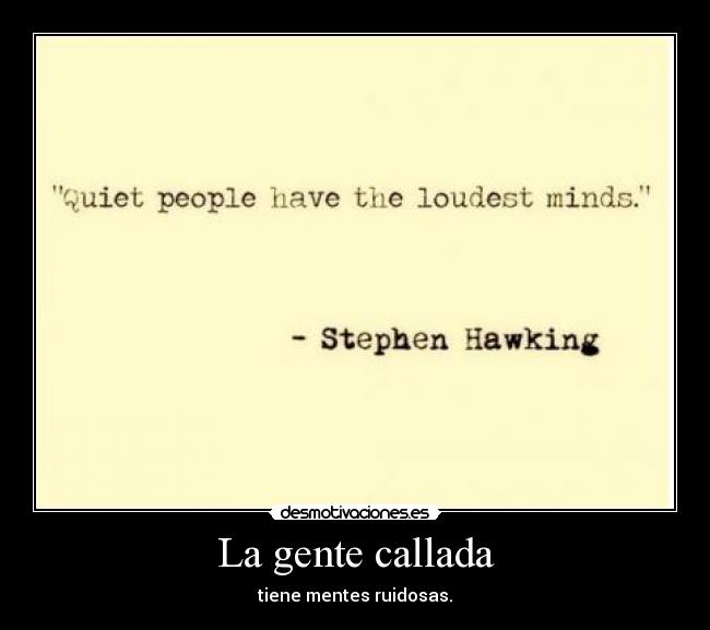 La gente callada - 