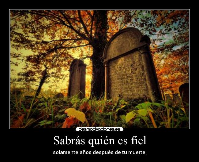 Sabrás quién es fiel -