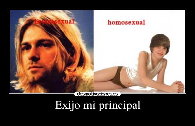 Exijo mi principal -