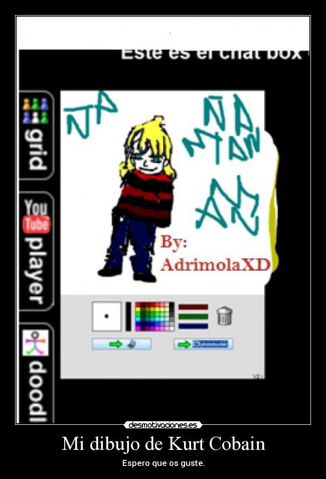 Mi dibujo de Kurt Cobain - 