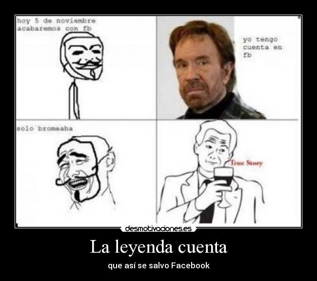 La leyenda cuenta - que así se salvo Facebook