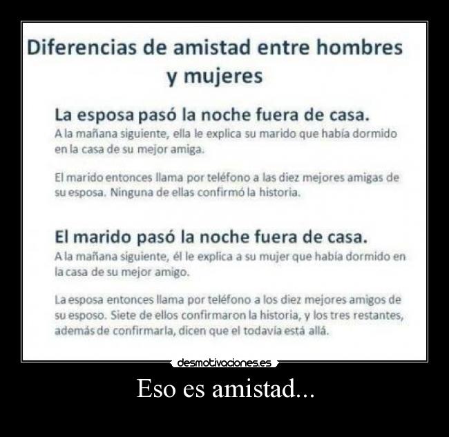 Eso es amistad... - 