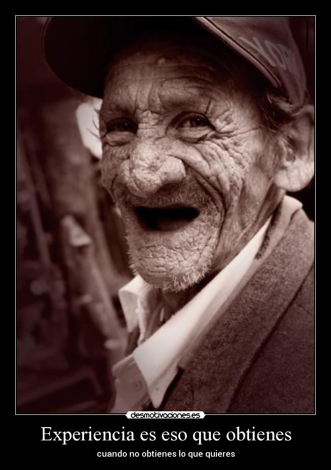 carteles experiencia desmotivaciones