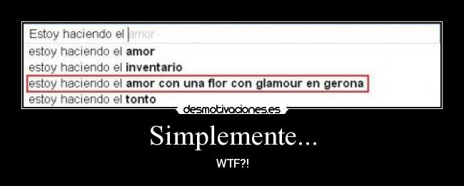 carteles wtf google hacerelamor flores lol desmotivaciones