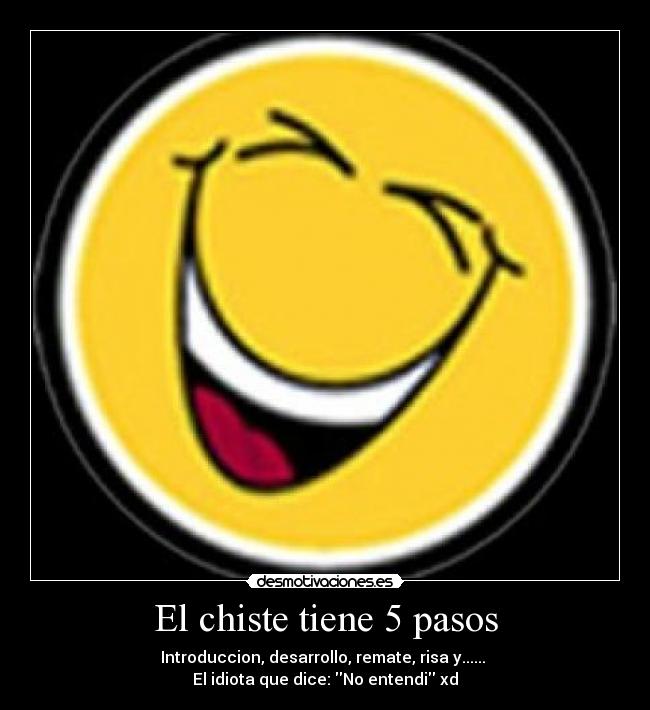 El chiste tiene 5 pasos - 