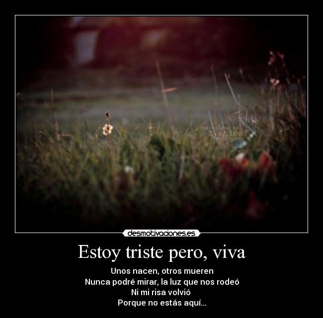 Estoy triste pero, viva - 