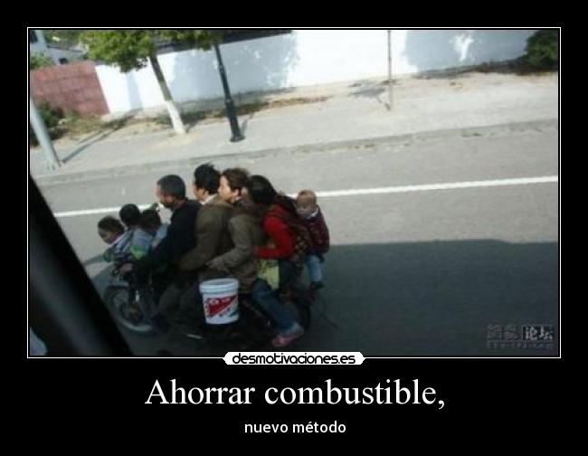 Ahorrar combustible, - 