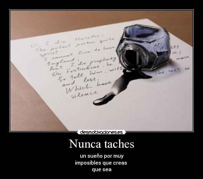 Nunca taches -