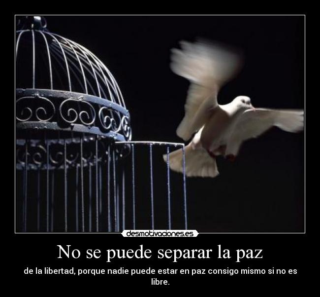 No se puede separar la paz - 