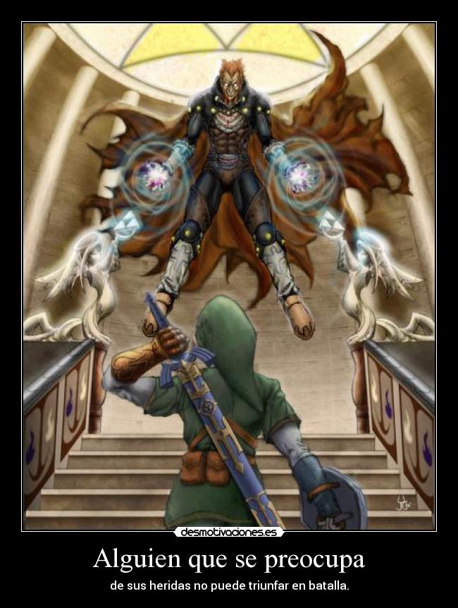 carteles thelegendofzelda link ganondorf desmotivaciones