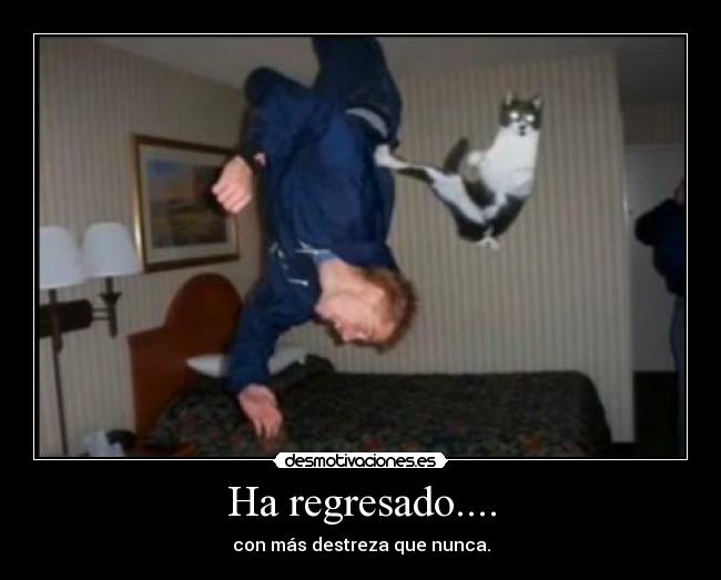 Ha regresado.... - con más destreza que nunca.