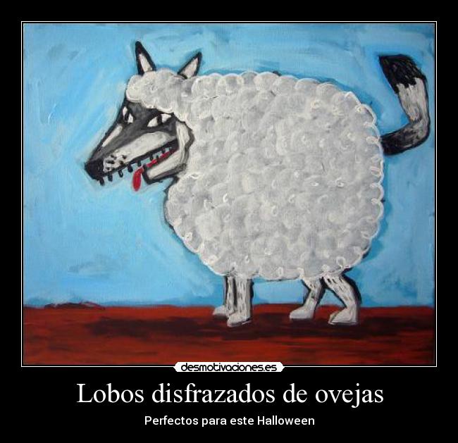 carteles lobos halloween desmotivaciones