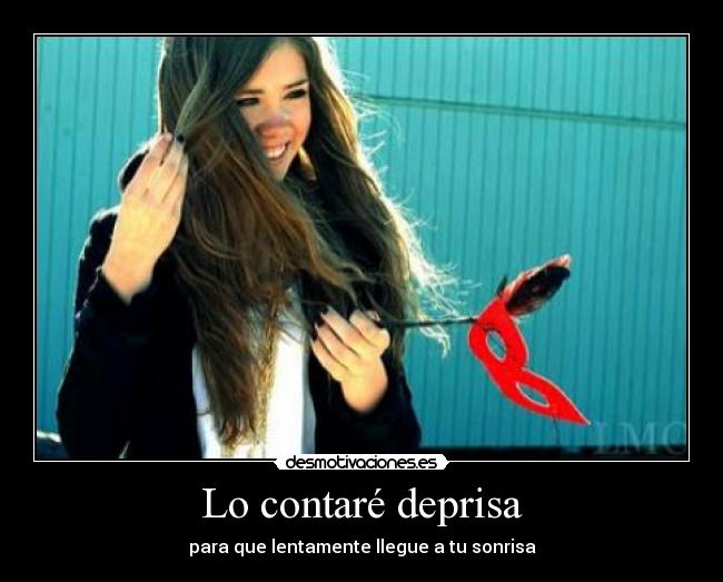 Lo contaré deprisa -