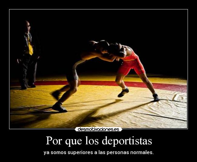 Por que los deportistas -