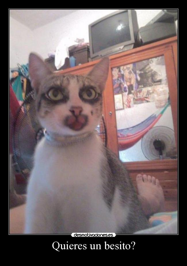Quieres un besito? -