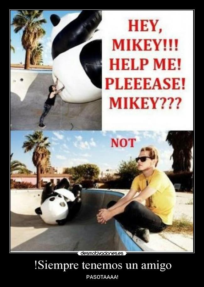 !Siempre tenemos un amigo - PASOTAAAA!