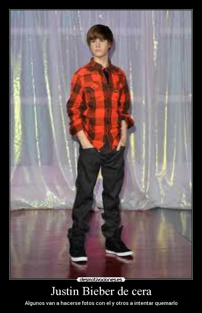 Justin Bieber de cera -