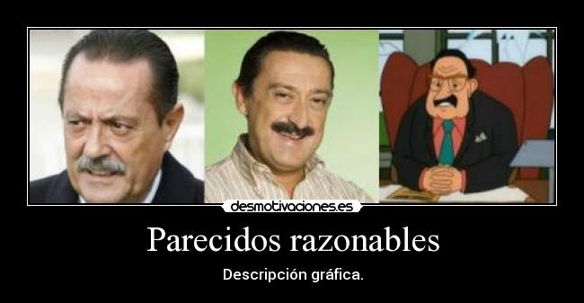 Parecidos razonables - Descripción gráfica.