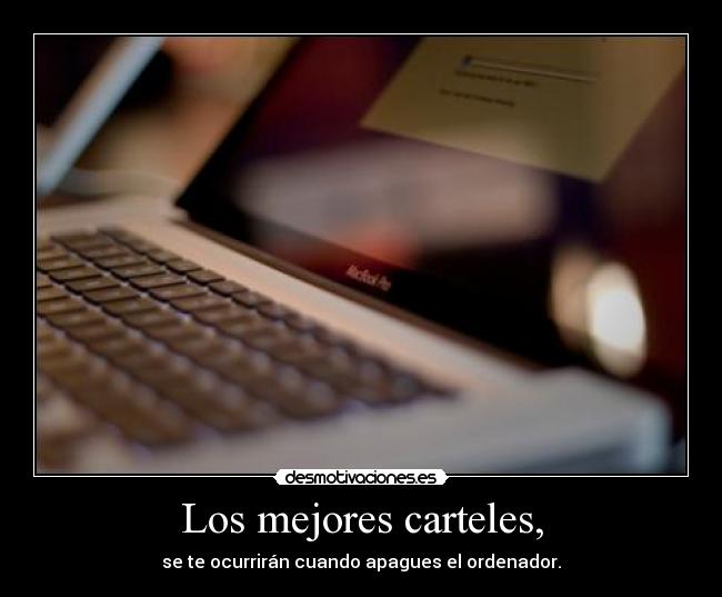 Los mejores carteles, - 