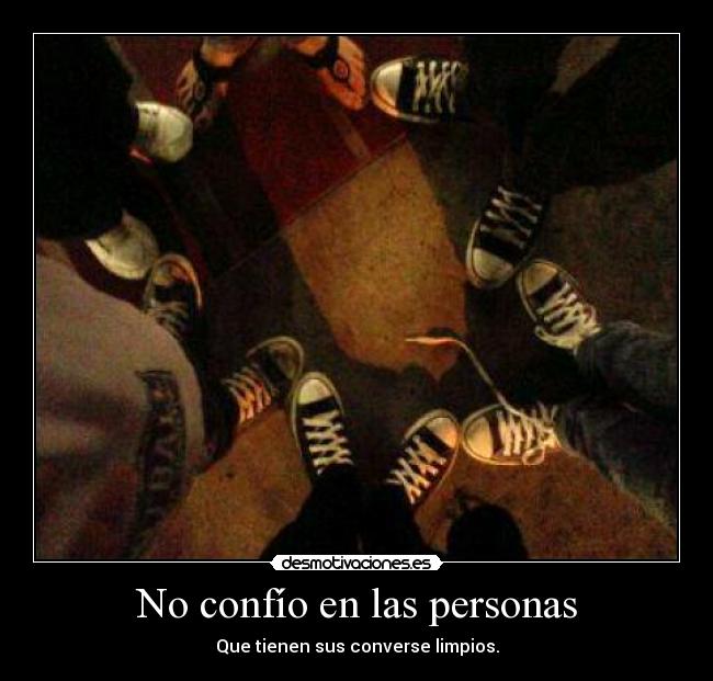 No confío en las personas - 