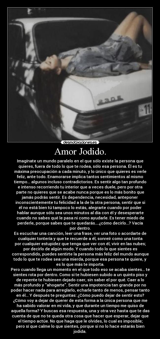 Amor Jodido. -
