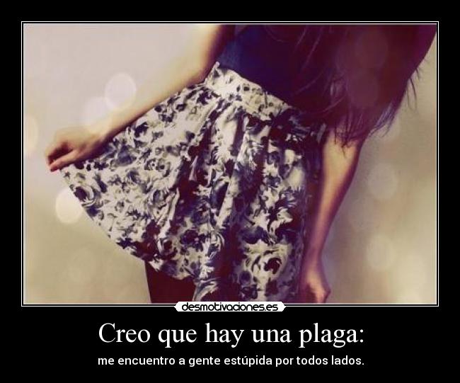 Creo que hay una plaga: -