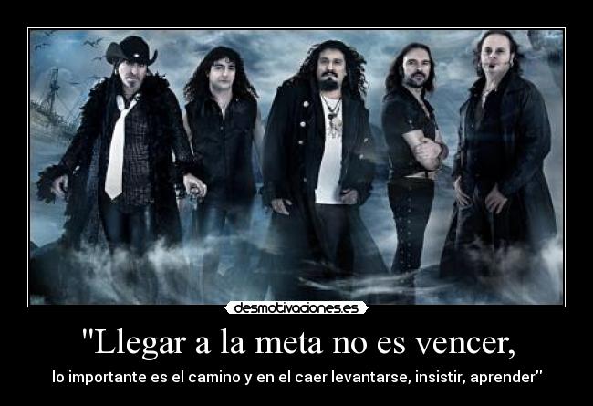 Llegar a la meta no es vencer, -