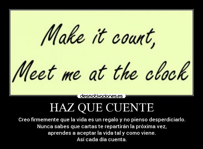 HAZ QUE CUENTE - 