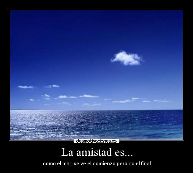 La amistad es... - 