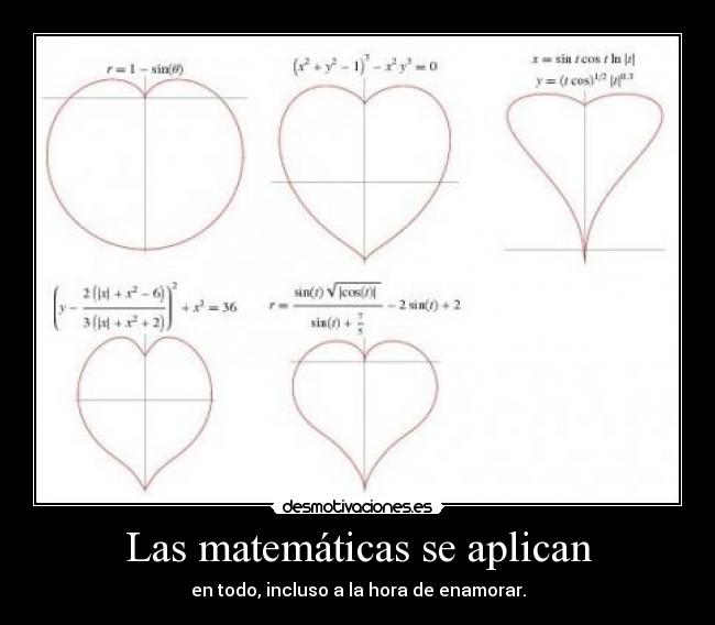 Las matemáticas se aplican - en todo, incluso a la hora de enamorar.
