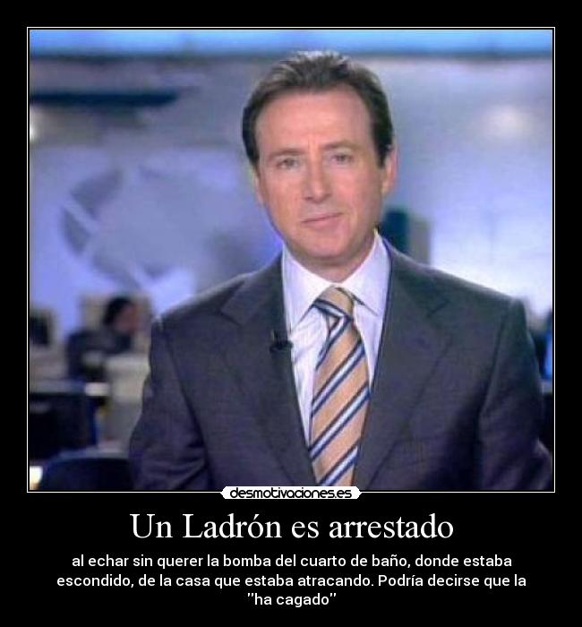 Un Ladrón es arrestado -