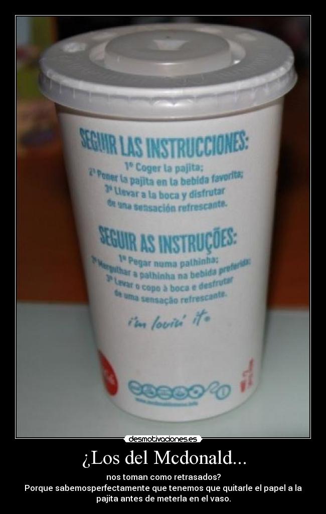 ¿Los del Mcdonald... -