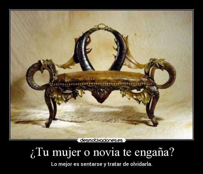 carteles mujer cuernos los tuyos desmotivaciones