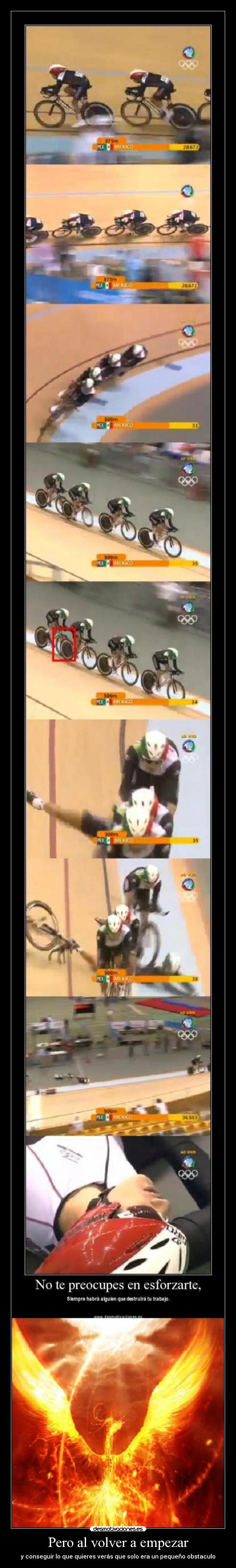 Pero al volver a empezar - y conseguir lo que quieres verás que solo era un pequeño obstaculo