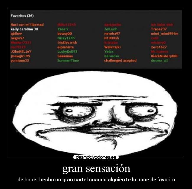gran sensación -