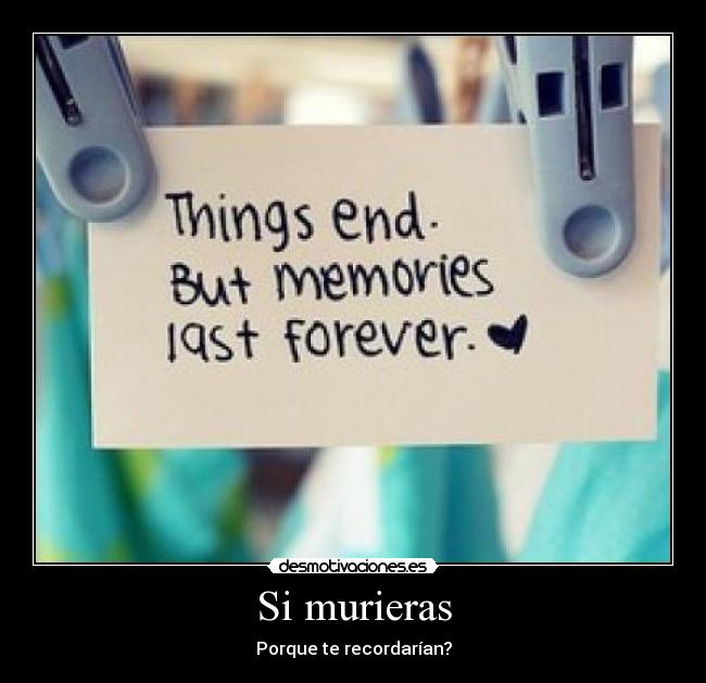 Si murieras - 