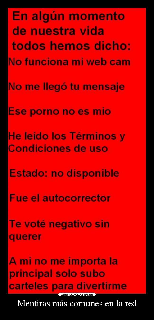 Mentiras más comunes en la red - 