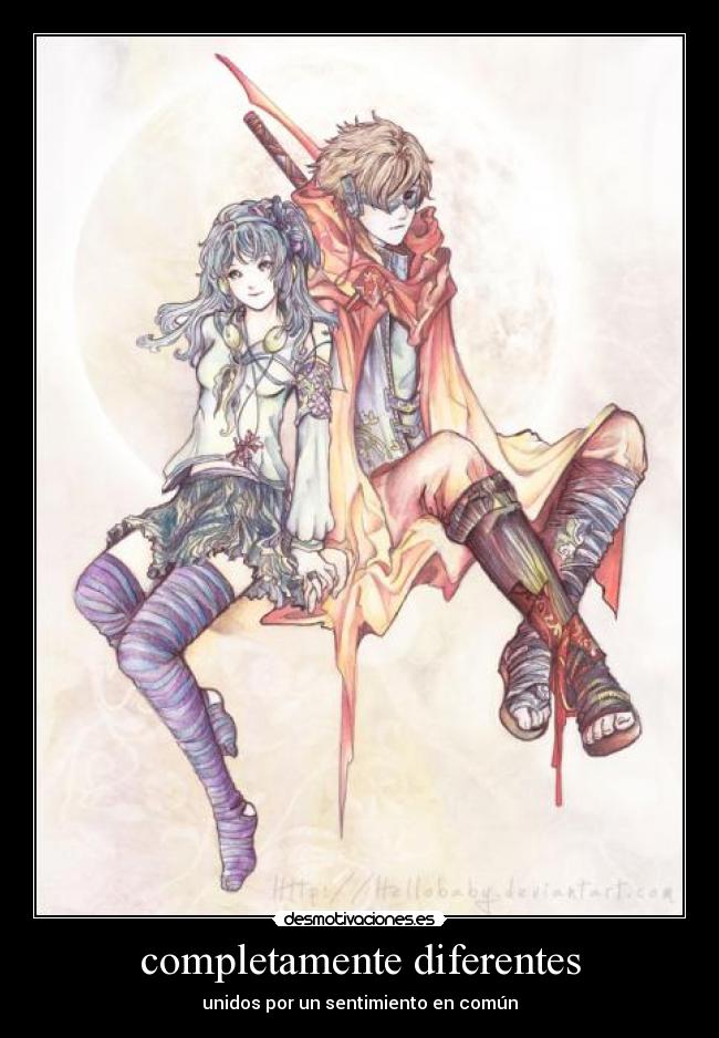 completamente diferentes - unidos por un sentimiento en común