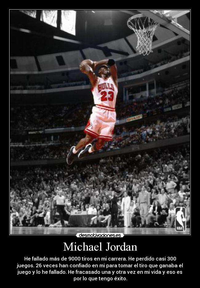 carteles michael jordan desmotivaciones