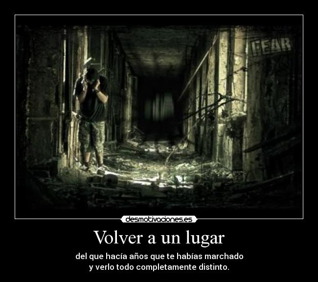 Volver a un lugar -