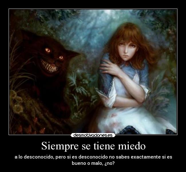 carteles miedo miedo desconocido desmotivaciones