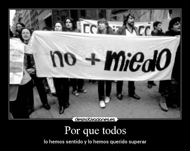 carteles miedo desmotivaciones