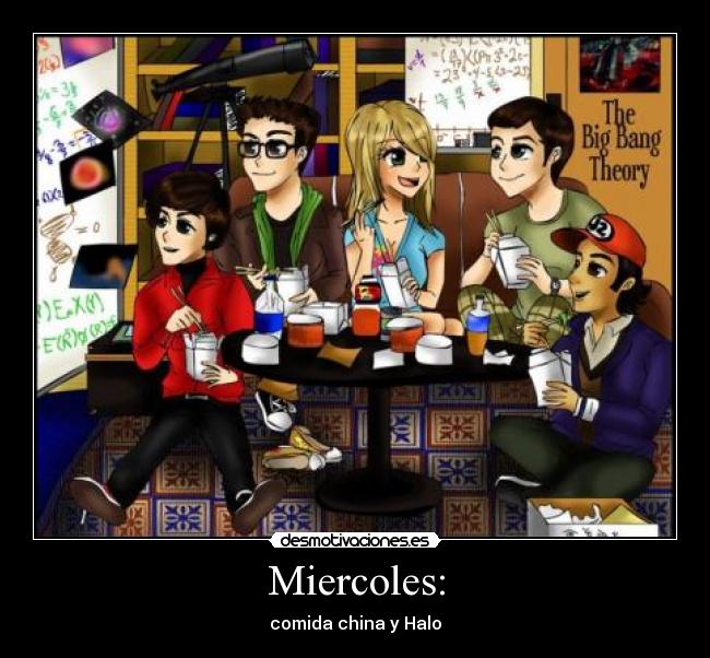 Miercoles: - comida china y Halo