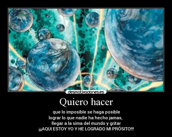 Quiero hacer - 